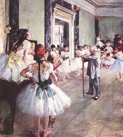 Die Tanzklasse von Edgar Degas als Kunstdruck auf Leinwand