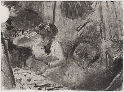 Intimacy von Edgar Degas als Kunstdruck auf Leinwand