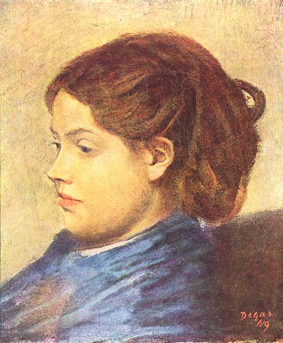 Portrait Mademoiselle Dobigny von Edgar Degas als Kunstdruck auf Leinwand