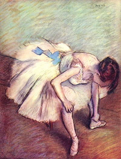 Taenzerin 2 von Edgar Degas als Kunstdruck auf Leinwand