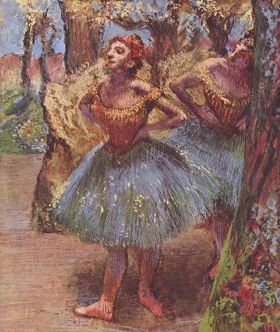 Taenzerinnen 2 von Edgar Degas als Kunstdruck auf Leinwand