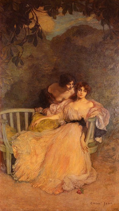 Confidence von Edmond Aman Jean als Kunstdruck auf Leinwand