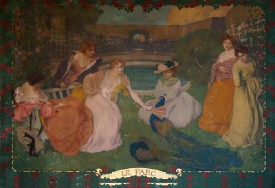 Le parc von Edmond Aman Jean als Kunstdruck auf Leinwand