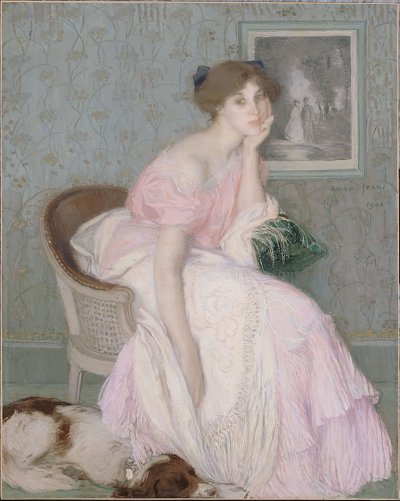 Miss Ella Carmichael von Edmond Aman Jean als Kunstdruck auf Leinwand