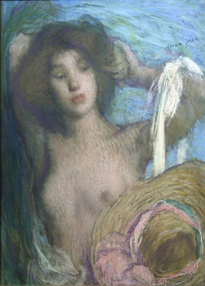 Reverie von Edmond Aman Jean als Kunstdruck auf Leinwand