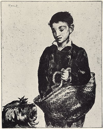 Der Gassenjunge von Edouard Manet als Kunstdruck auf Leinwand