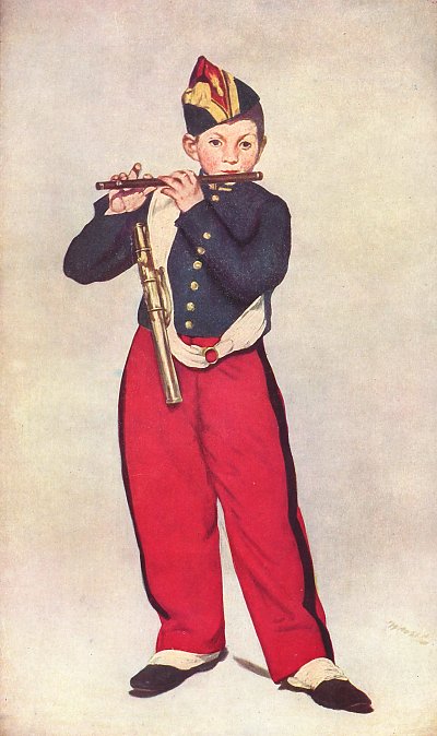 Der Pfeifer von Edouard Manet als Kunstdruck auf Leinwand