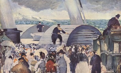 Einschiffung nach Folkestone von Edouard Manet als Kunstdruck auf Leinwand