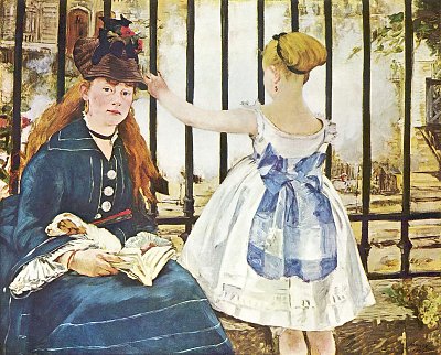 Eisenbahn von Edouard Manet als Kunstdruck auf Leinwand