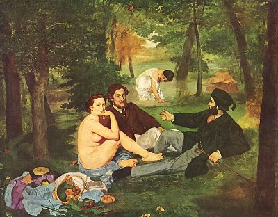 Fruehstueck von Edouard Manet als Kunstdruck auf Leinwand