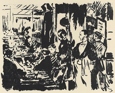 Im Cafe 2 von Edouard Manet als Kunstdruck auf Leinwand