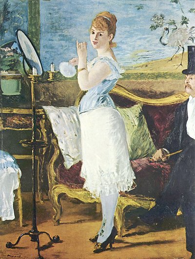 Nana von Edouard Manet als Kunstdruck auf Leinwand