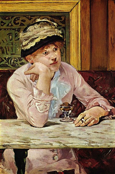 Pflaume von Edouard Manet als Kunstdruck auf Leinwand