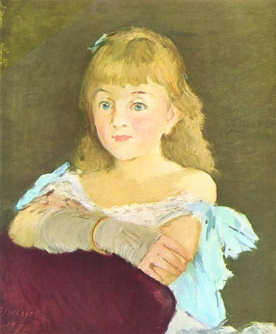 Portraet der Lina Campineanu von Edouard Manet als Kunstdruck auf Leinwand