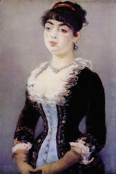 Portraet der madame Michel Levy von Edouard Manet als Kunstdruck auf Leinwand