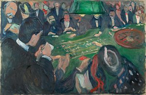 At the Roulette Table in Monte Carlo Kunstdruck