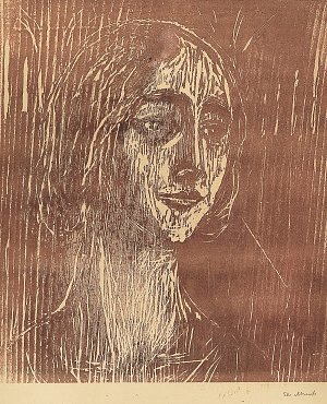 Brigitte The gothic Girl Kunstdruck