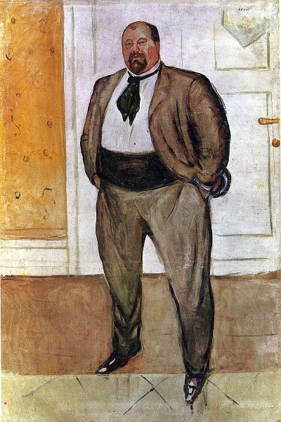 Christen Sandberg von Edvard Munch als Kunstdruck auf Leinwand