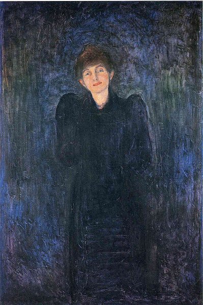 Kunstdruck Dagny Juel Przybyszewska von Edvard Munch als Leinwandbild