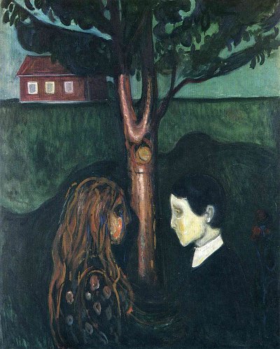 Eye in Eye von Edvard Munch als Kunstdruck auf Leinwand