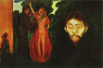 Jealousy2 von Edvard Munch als Kunstdruck auf Leinwand