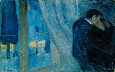 Love von Edvard Munch als Kunstdruck auf Leinwand
