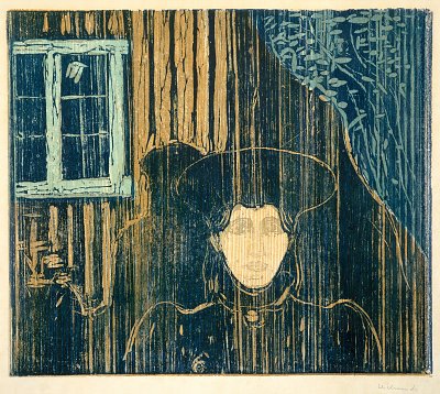 Mondschein I von Edvard Munch als Kunstdruck auf Leinwand