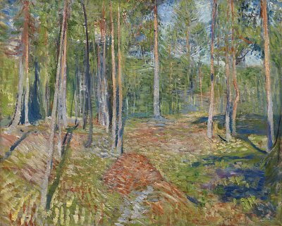 Pine forest von Edvard Munch als Kunstdruck auf Leinwand