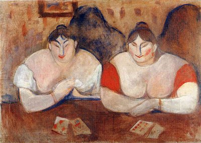 Rose and Amelie von Edvard Munch als Kunstdruck auf Leinwand