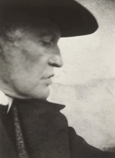 Self Portrait with Hat von Edvard Munch als Kunstdruck auf Leinwand