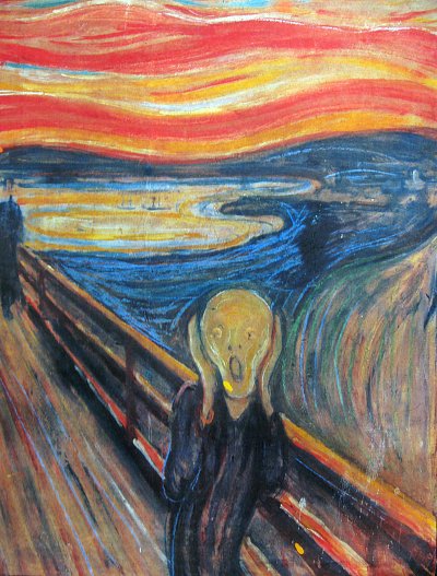 The Scream von Edvard Munch als Kunstdruck auf Leinwand