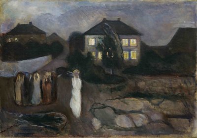 The Storm von Edvard Munch als Kunstdruck auf Leinwand