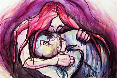 The Vampire revisited1 von Edvard Munch als Kunstdruck auf Leinwand