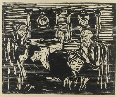 The son von Edvard Munch als Kunstdruck auf Leinwand