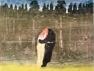 Towards the Forest II von Edvard Munch als Kunstdruck auf Leinwand