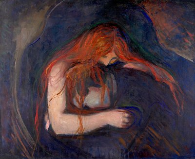 Vampire von Edvard Munch als Kunstdruck auf Leinwand