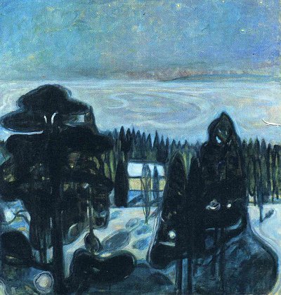 White night von Edvard Munch als Kunstdruck auf Leinwand