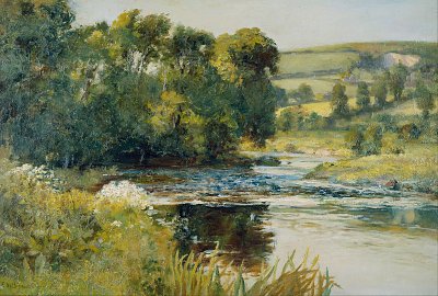 Streamside von Edward Mitchell Bannister als Kunstdruck auf Leinwand