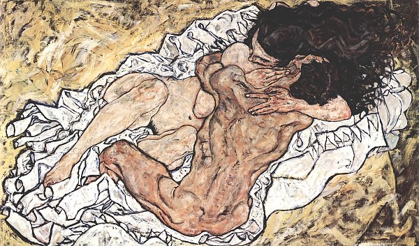 Die Umarmung Die Liebenden von Egon Schiele