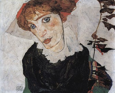 Portraet von Wally von Egon Schiele als Kunstdruck auf Leinwand