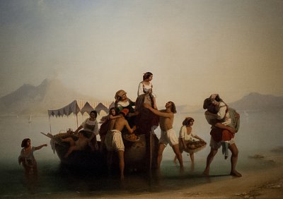 Neapolitan Fruit Sellers von Egron Lundgren als Kunstdruck auf Leinwand