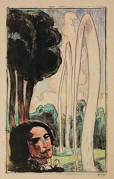 Dans le Jardin Taille von Emile Bernard als Kunstdruck auf Leinwand