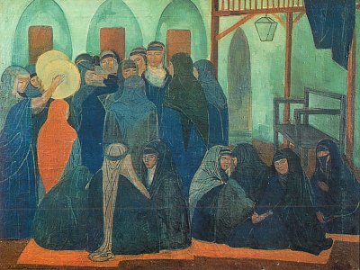 Fete arabe von Emile Bernard als Kunstdruck auf Leinwand