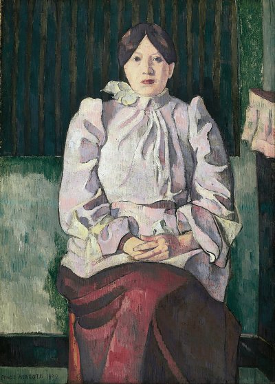 Portrait of Marie Lemasson von Emile Bernard als Kunstdruck auf Leinwand