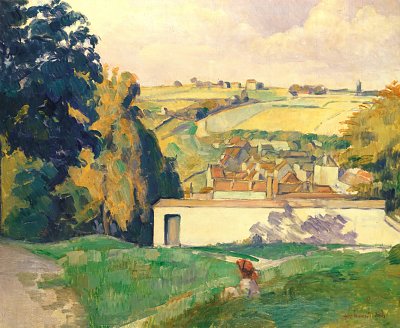 Sur la colline von Emile Bernard als Kunstdruck auf Leinwand