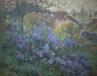 The asters von Emile Claus als Kunstdruck auf Leinwand