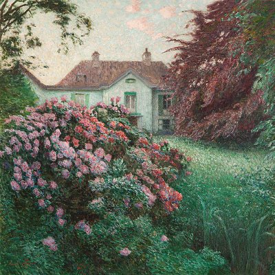 Villa von Emile Claus als Kunstdruck auf Leinwand