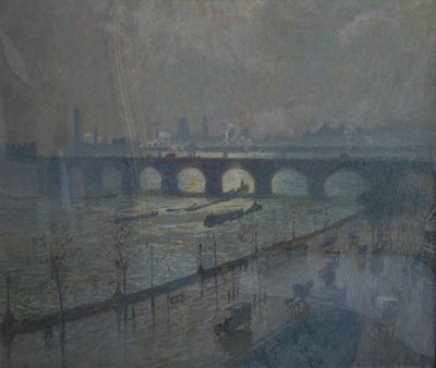 Waterloo Bridge sun and rain von Emile Claus als Kunstdruck auf Leinwand