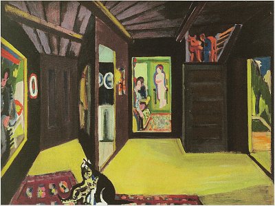 Bergatelier von Ernst-Ludwig-Kirchner als Kunstdruck auf Leinwand