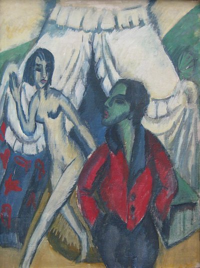 Das Zelt von Ernst-Ludwig-Kirchner als Kunstdruck auf Leinwand
